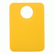 Заготовка номерка NM2 прямоугольник желтый, упак. 50 шт.