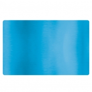 Голубая металлическая заготовка визитки