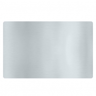 Серебряная металлическая заготовка визитки (упаковка 50 шт.)