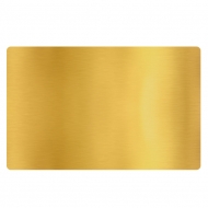 Золотая металлическая заготовка визитки (упаковка 50 шт.)
